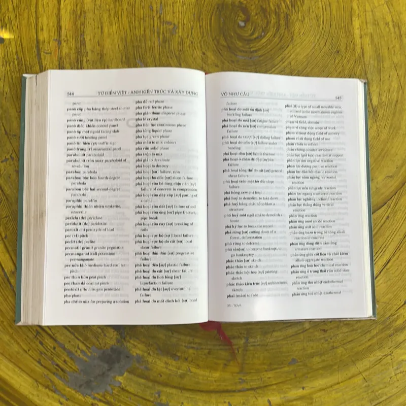 TỪ ĐIỂN VIỆT - ANH KIẾN TRÚC VÀ XÂY DỰNG - GS. VÕ NHƯ CẦU 1003165