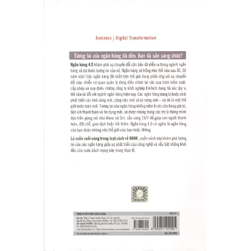 Bank 4.0 - Ngân Hàng Số: Giao Dịch Mọi Nơi, Không Chỉ Ở Ngân Hàng - Brett King 294532