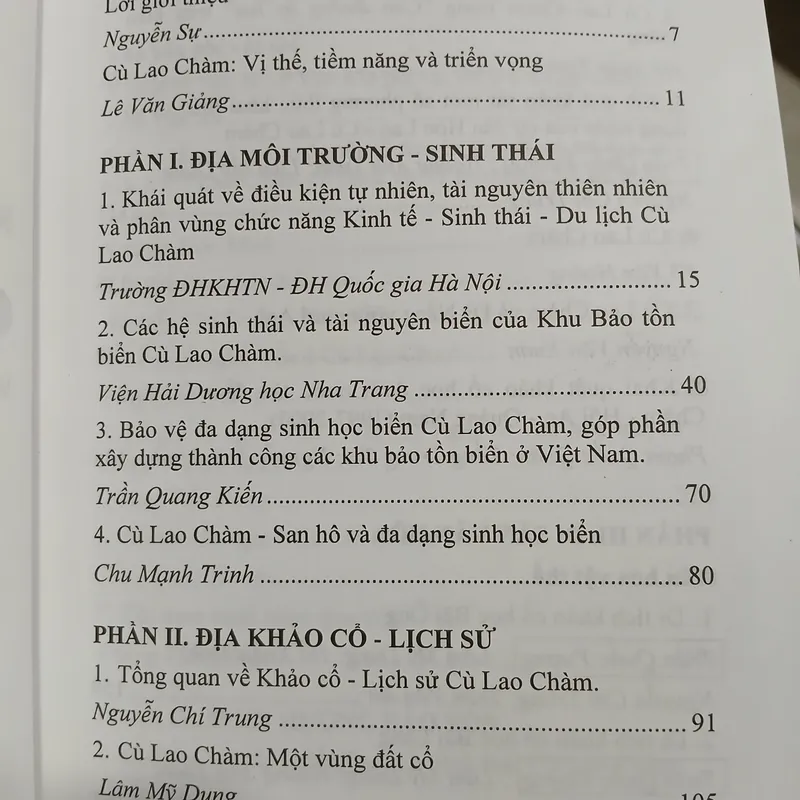 KỶ YẾU CÙ LAO CHÀM VỊ THẾ - TIỀM NĂNG VÀ TRIỂN VỌNG  562109