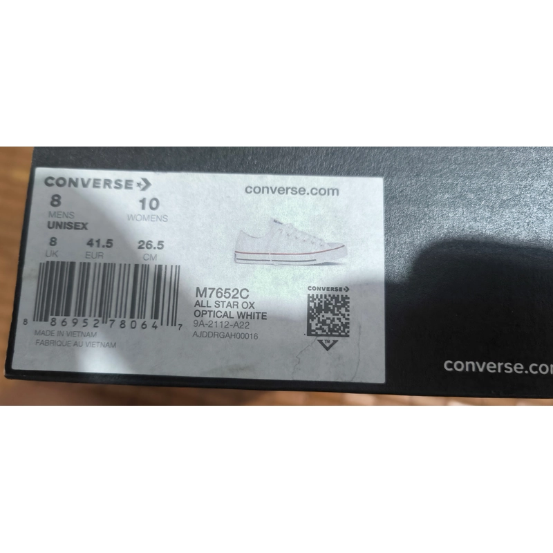 Hộp và Túi đựng giày converse classic low + 1 túi converse đỏ. 504928
