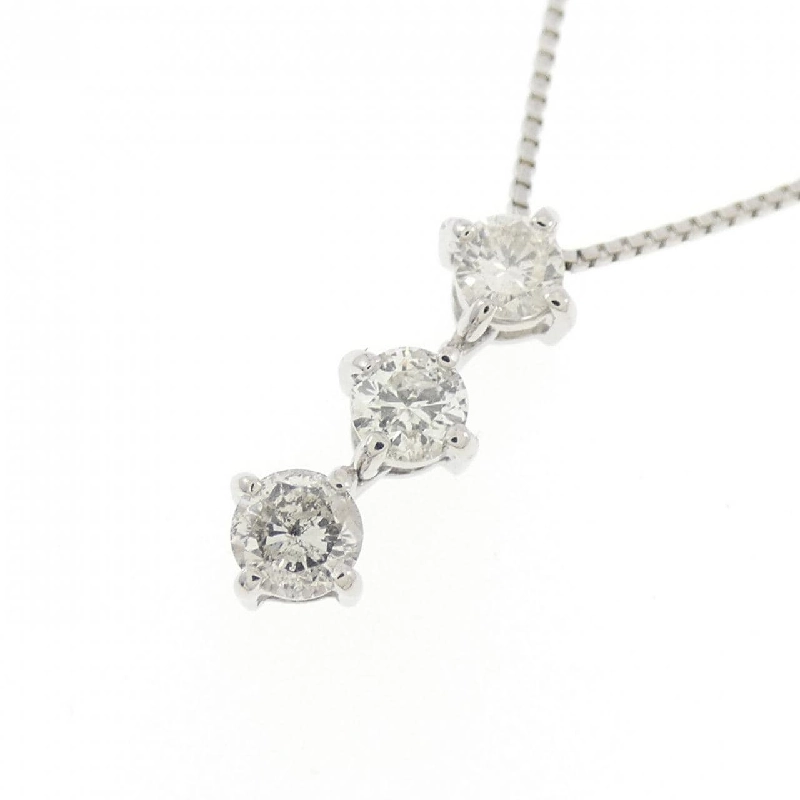 Dây chuyền kim cương ba viên PT900/PT850 0.30CT - Hàng hiệu Chính hãng 856280