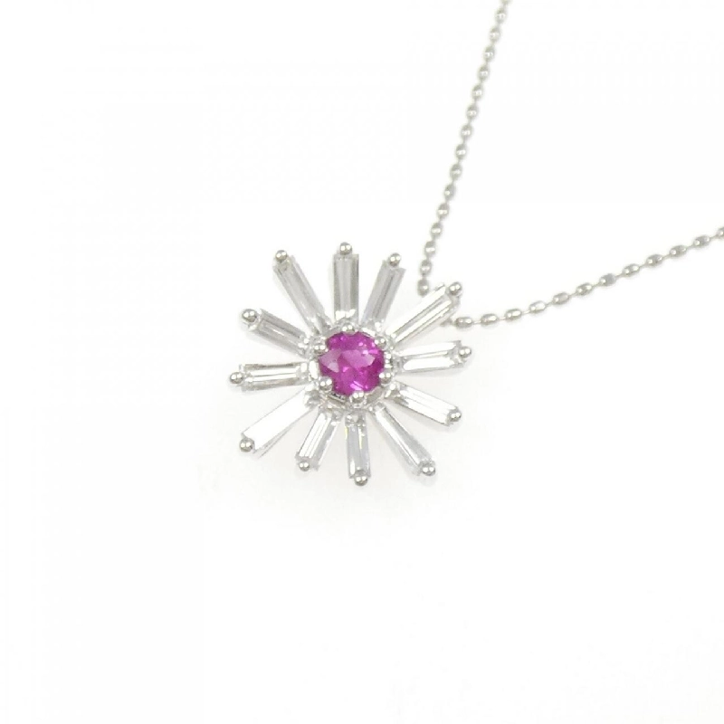 K18WG Dây chuyền Ruby - Hàng hiệu Chính hãng 860957