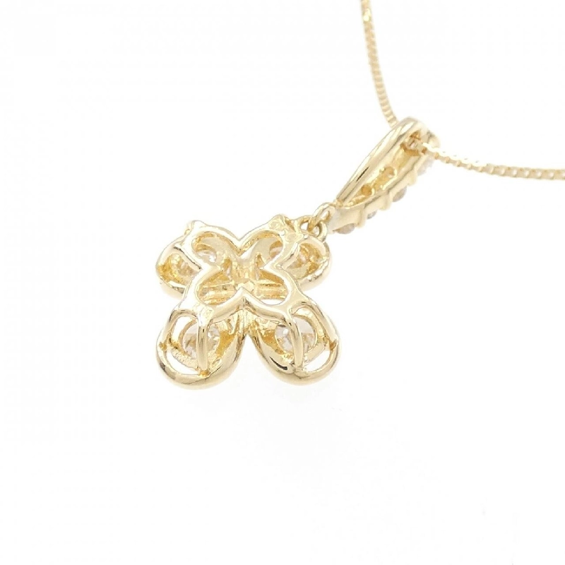 K18YG Hoa Kim Cương Dây Chuyền 0.50CT - Hàng hiệu Chính hãng 861677