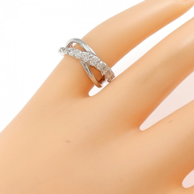 Nhẫn pinky kim cương K18WG 0.50CT 669648