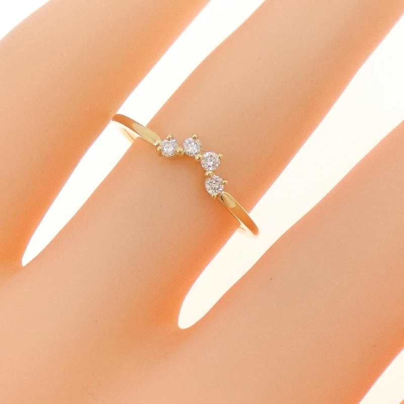 Nhẫn kim cương K18YG 0.10CT - Hàng hiệu Chính hãng 854701