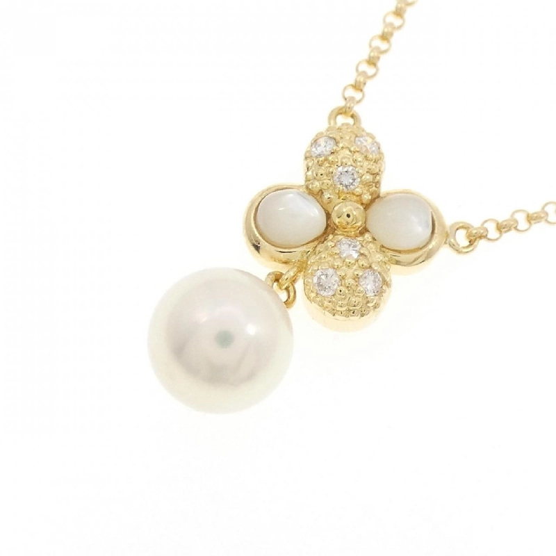 K18YG Hoa Akoya Ngọc Trai Dây Chuyền 6.9mm - Hàng hiệu Chính hãng 855826