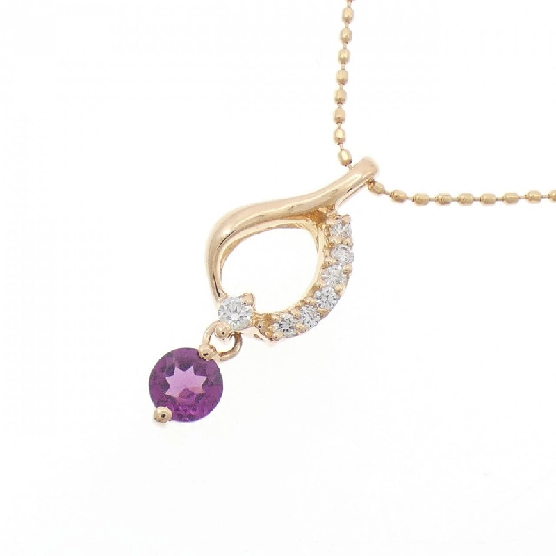 K18PG Garnet Necklace - Hàng hiệu Authentic 857013