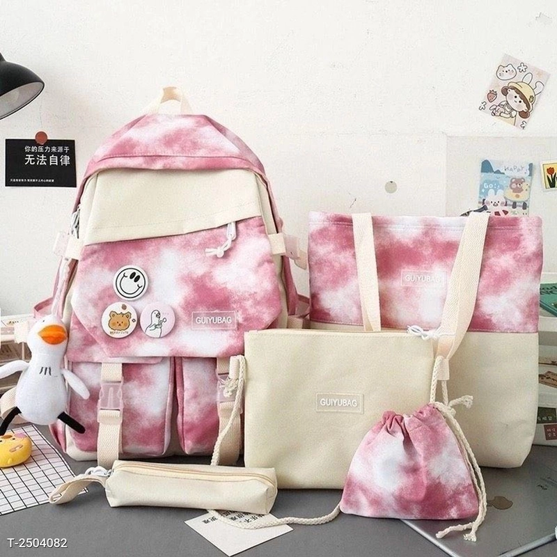 🎒 SET BALO 5 MÓN DỄ THƯƠNG  – SIÊU XỊN CHO HỌC SINH, SINH VIÊN, DÂN VĂN PHÒNG  503203
