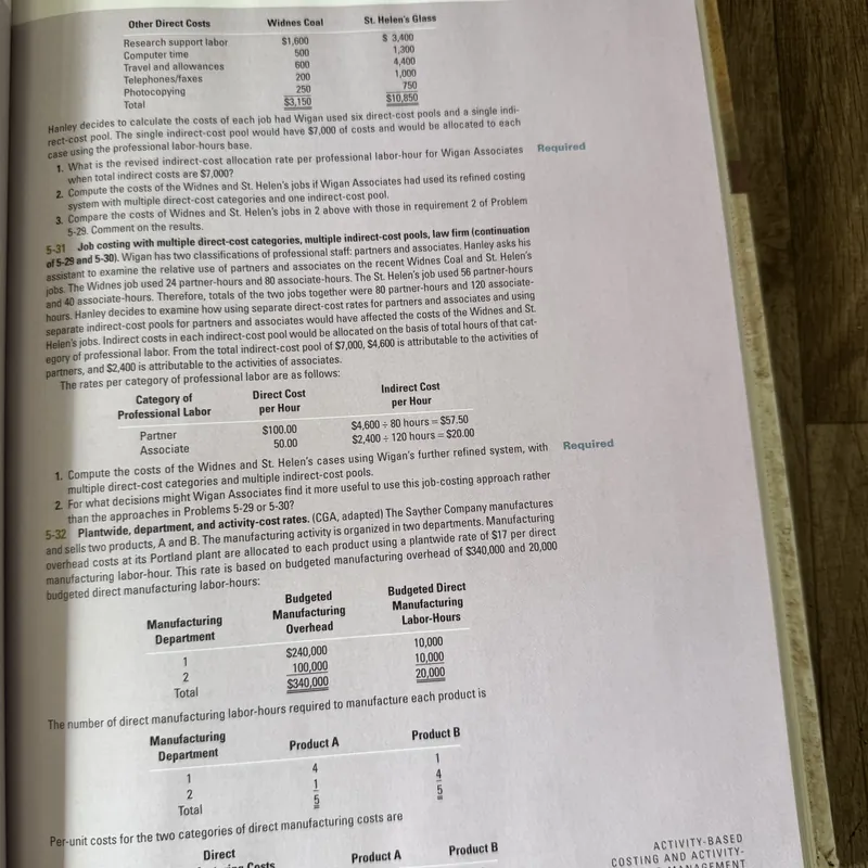 Cost Accounting: A Managerial Emphasis 593805