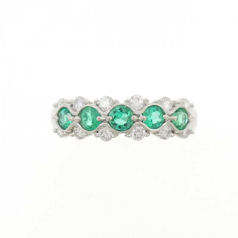 Nhẫn Emerald PT900 0.51CT - Hàng hiệu Chính hãng 850579