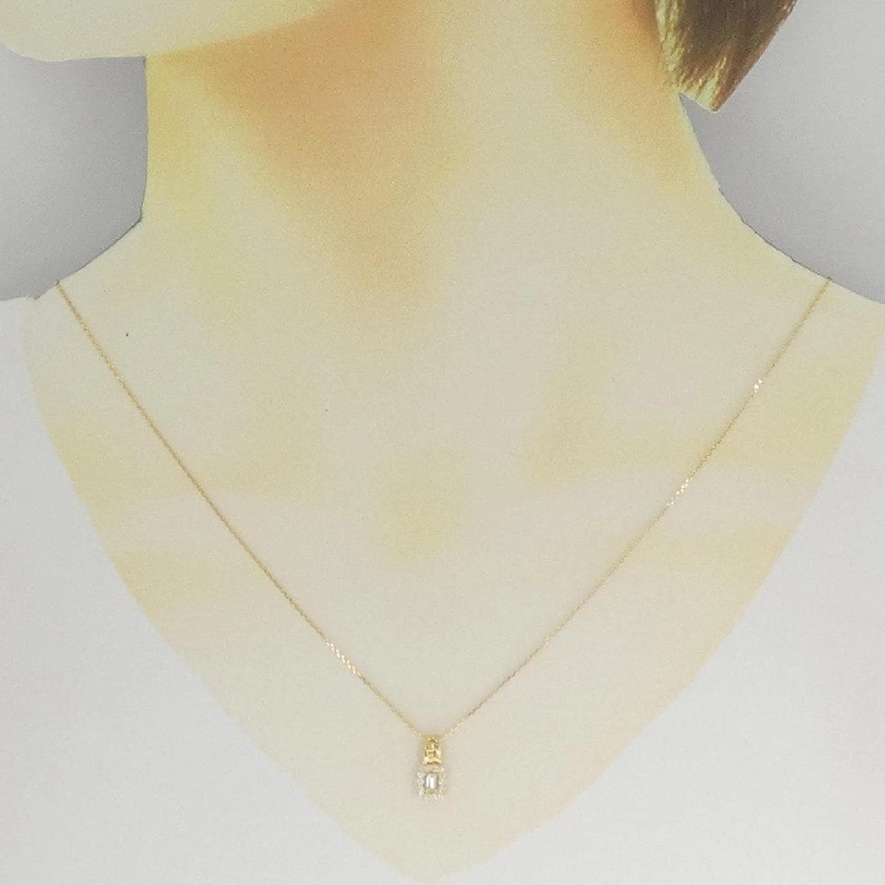 K18YG Dây chuyền kim cương 0.15CT - Hàng hiệu Chính hãng 858628