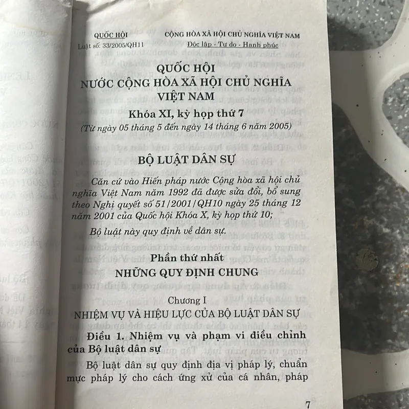 [pháp luật] Bộ luật Dân sự 2005 709269