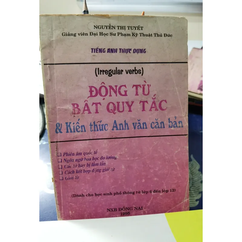 [Sách Tiếng Anh] Động từ bất quy tắc & kiến thức căn bản - Regular verbs 1006979