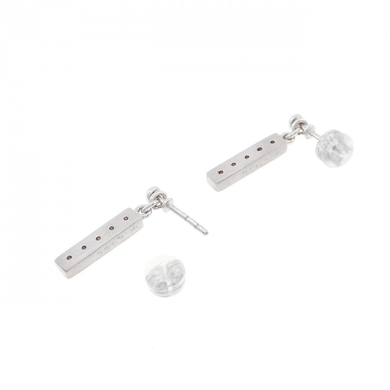 Bông tai kim cương 750WG/K18WG 0.20CT - Hàng hiệu Authentic 870681