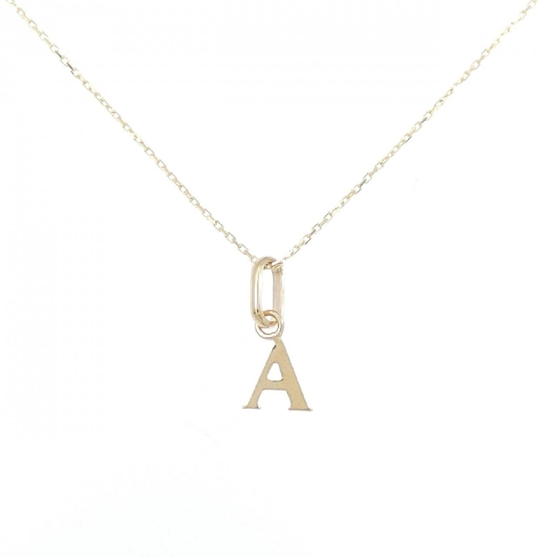 K10YG Chữ cái A Dây chuyền - Hàng hiệu Chính hãng 860618