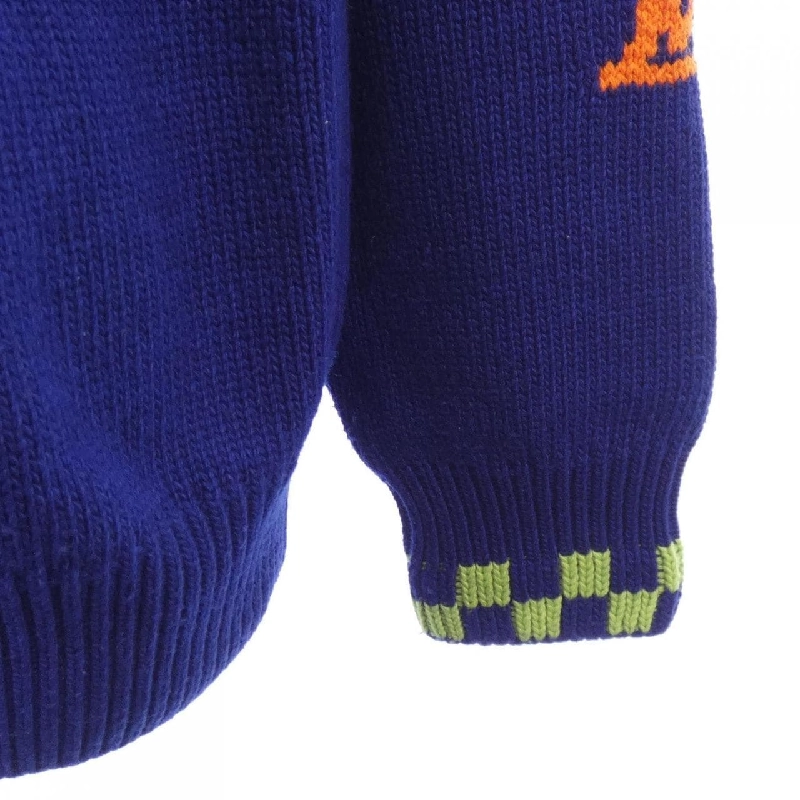 Louis Vuitton LOUIS VUITTON Damier Jacquard V-neck HKN61WZRS Áo len - Hàng hiệu Chính hãng 896093