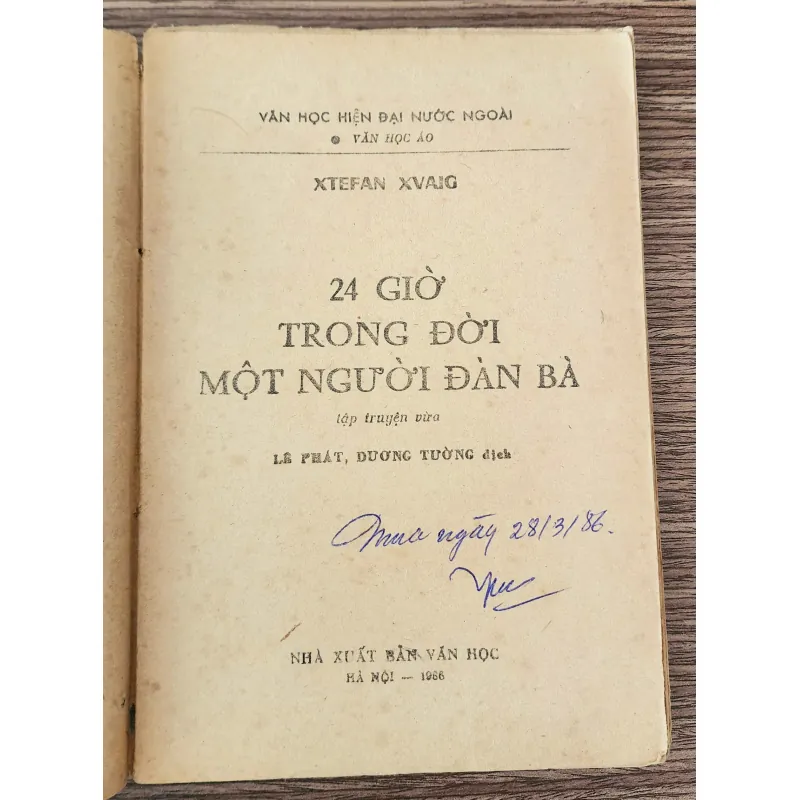 Tác phẩm "24 giờ trong đời một người đàn bà" - Stefan Zweig 705072