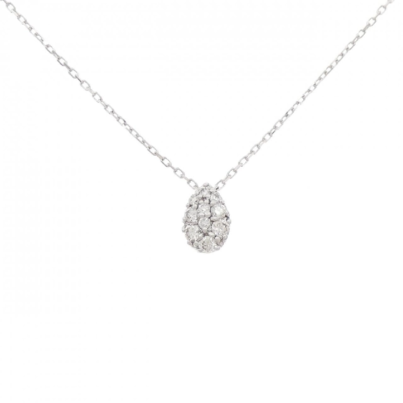 K18WG Pave Diamond Necklace 0.19CT - Hàng hiệu Chính hãng 861392