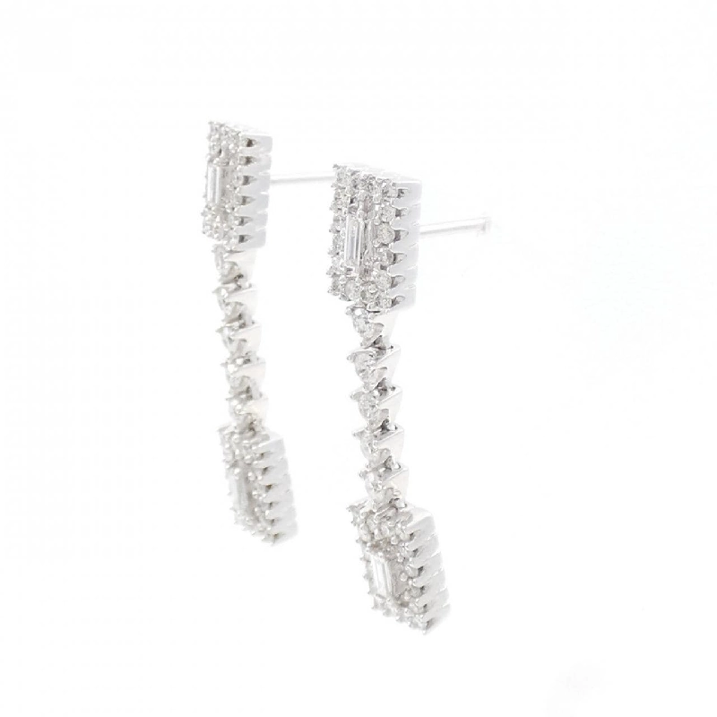 Bông tai kim cương 18KWG - Hàng hiệu Chính hãng 869820