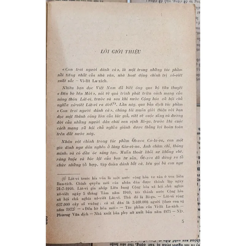 Tiểu thuyết CON TRAI NGƯỜI ĐÁNH CÁ của Vilis Lācis, nhà văn người Latvia 719339