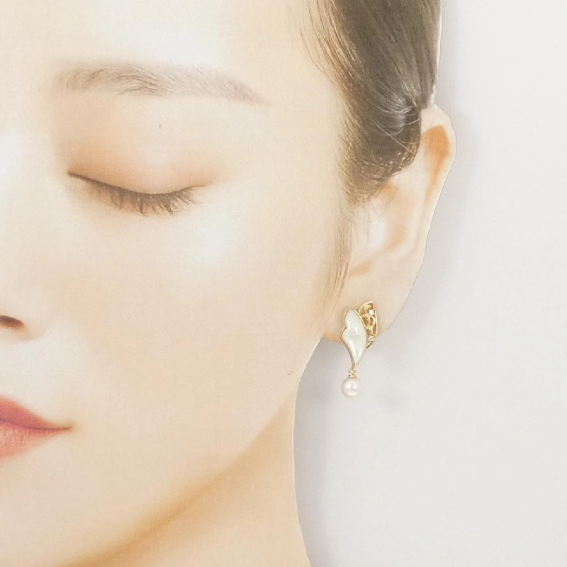 K18YG Đá màu Bông tai - Hàng hiệu Chính hãng 869015