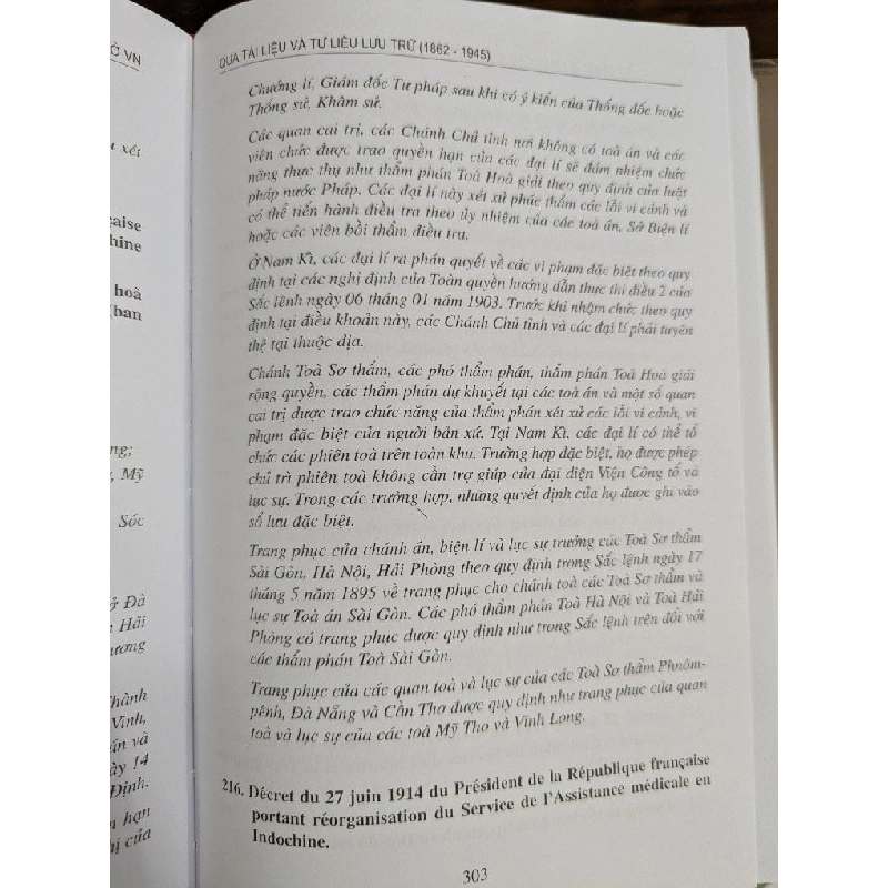 Tổ chức bộ máy các cơ quan trong chính quyền thuộc địa ở Việt Nam qua tài liệu và tư liệu lưu trữ (1862 - 1945) 291743