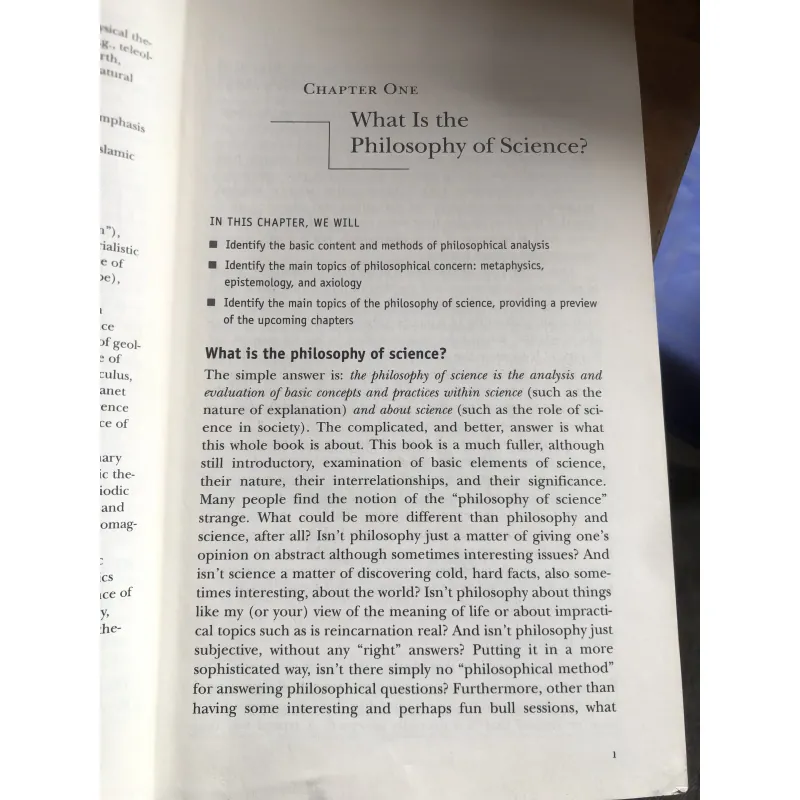 PHILOSOPHY OF SCIENCE 1021515