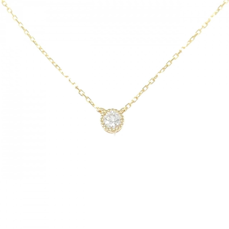 K18YG Dây chuyền kim cương 0.10CT - Hàng hiệu Chính hãng 856922