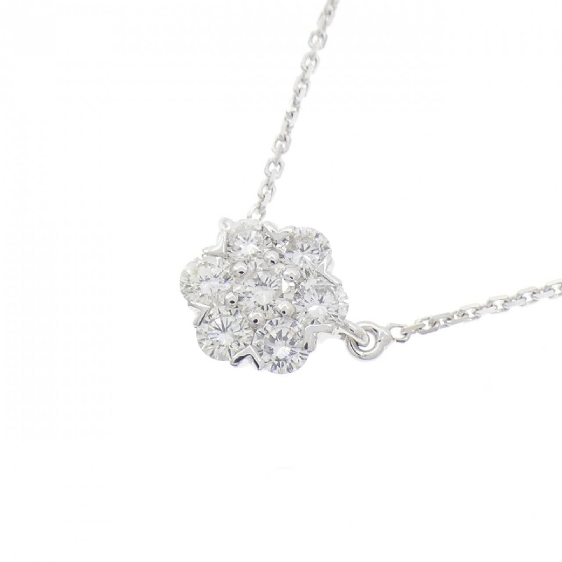 K18WG Hoa Kim Cương Dây Chuyền 0.50CT - Hàng hiệu Chính hãng 857897