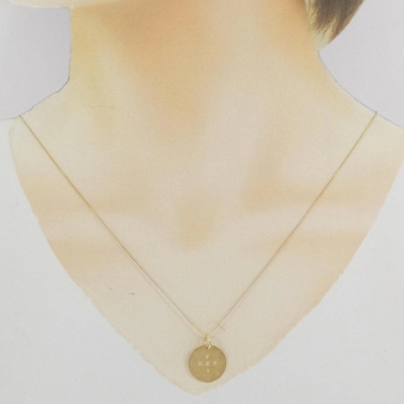 K14YG/K18YG Dây chuyền kim cương - Hàng hiệu Authentic 859823