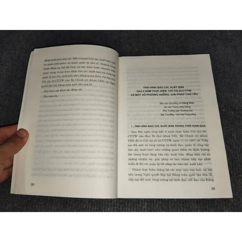 TIẾP TỤC THỰC HIỆN CHỈ THỊ 22 - CT/TW 993010