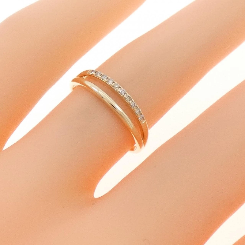 Nhẫn kim cương K10YG 0.05CT - Hàng hiệu Authentic 848643