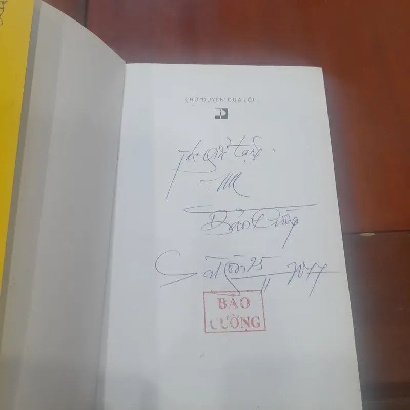 Bảo Cường - Chữ DUYÊN đưa lối (ký) 689119