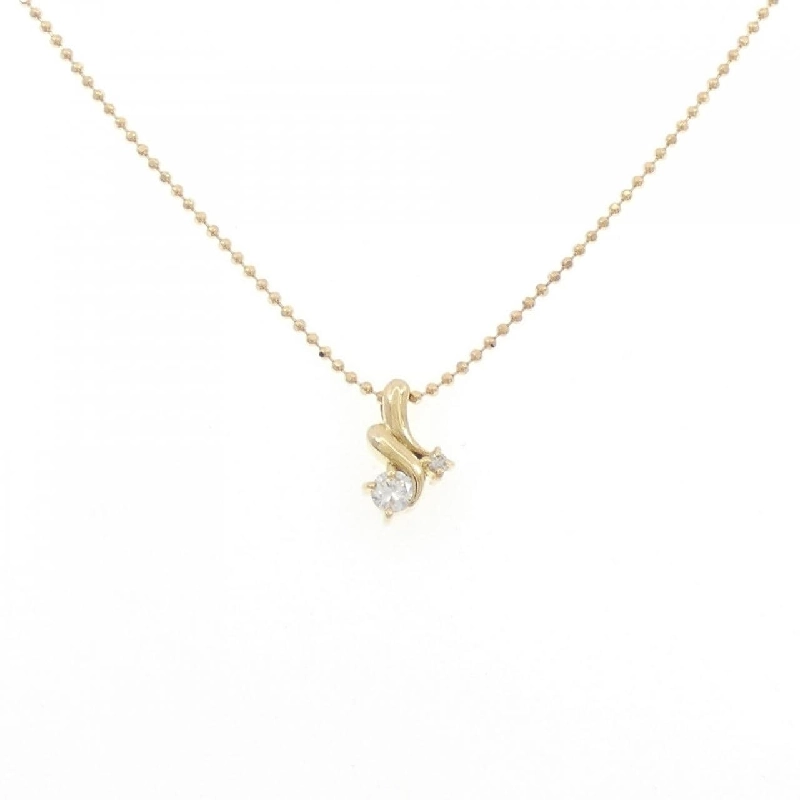 K18YG Dây chuyền kim cương 0.10CT - Hàng hiệu Authentic 861600