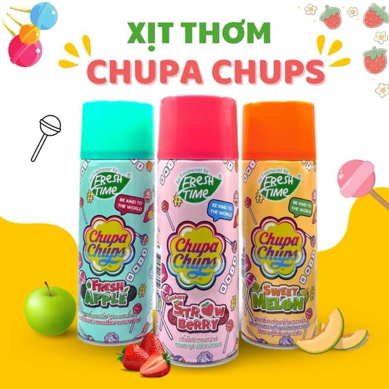 ❤️XỊT THƠM THÒNG - KHỬ MÙI CHUPA CHUPS 450ML THÁI LAN 136603