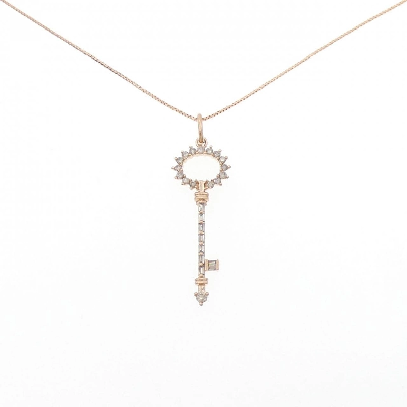 K18PG Vòng cổ kim cương 0.40CT - Hàng hiệu chính hãng 862223