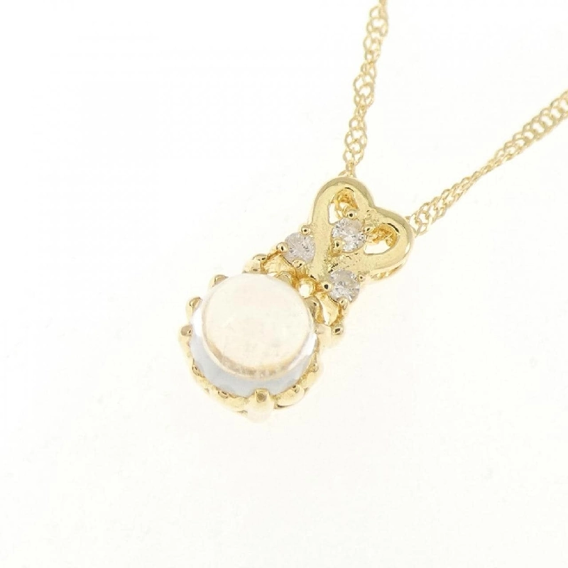 K18YG Dây chuyền đá mặt trăng - Hàng hiệu Chính hãng 857650