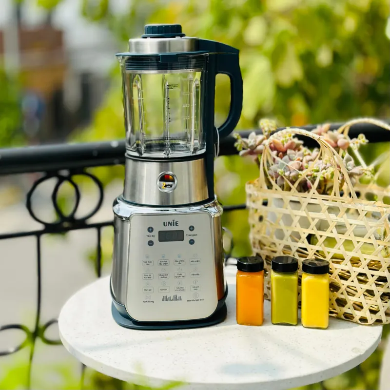 🌱 Máy làm sữa hạt UNIE V9S 1,75L – Cối thủy tinh bền bỉ, tạm dừng tiện lợi 783572