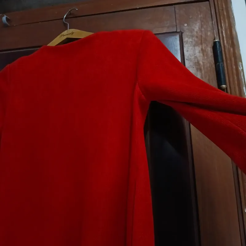 Áo khoác thun nỉ màu đỏ trê trung 693471