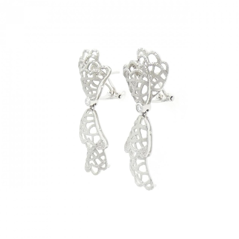 Bông tai Matsui Hisako PT900/K18WG/K14WG 0.14CT 665763