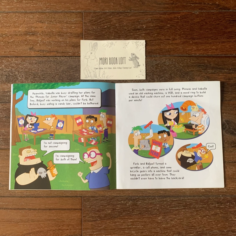 Sách ngoại văn Phineas and Ferb #10: Ride the Voter Coaster!, Used, Poster đính kèm 498052