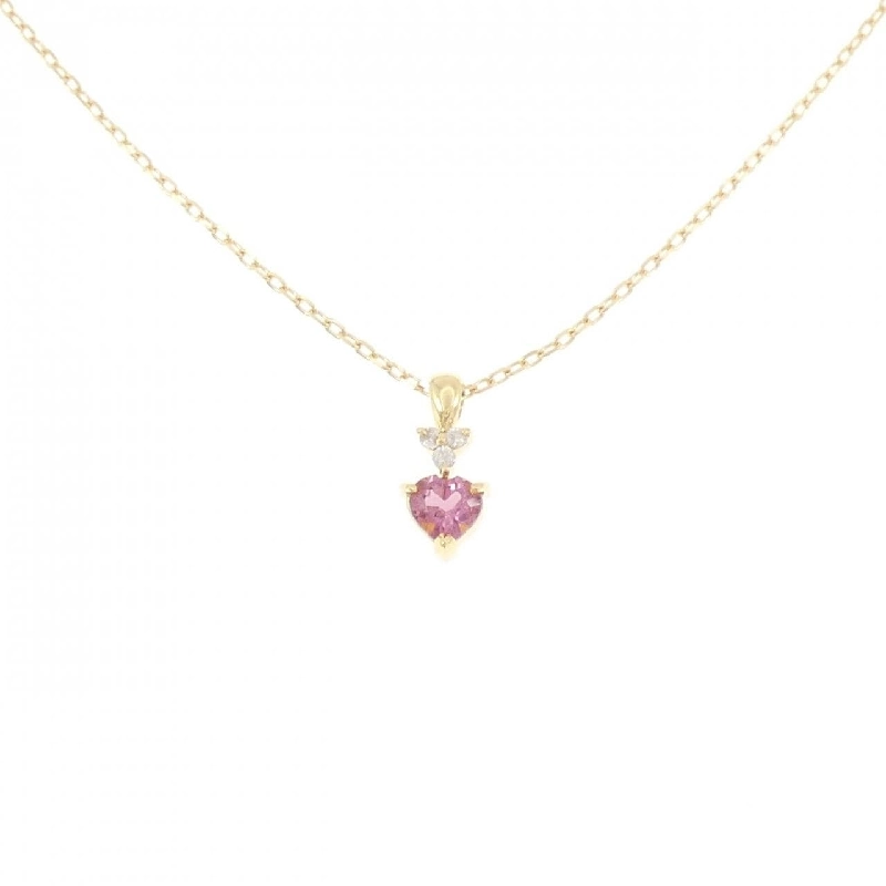 K18YG Mặt Dây Chuyền Hình Trái Tim Tourmaline - Hàng hiệu Chính Hãng 863551