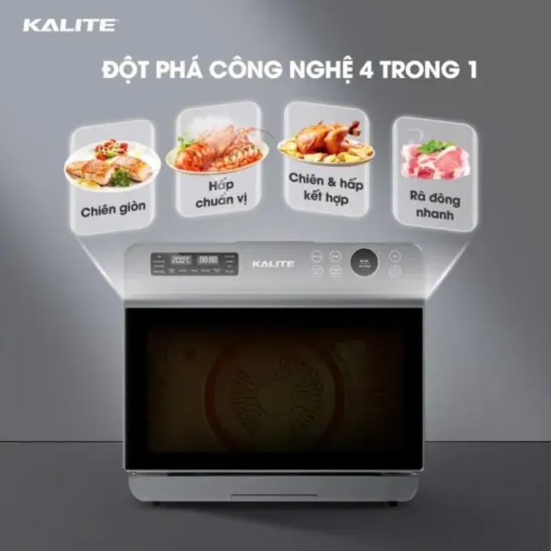 🌟 Nồi Chiên Kalite Steam Ultra 360 – Gia Nhiệt Kép 360°, Chín Đều Không Cần Lật! 597956