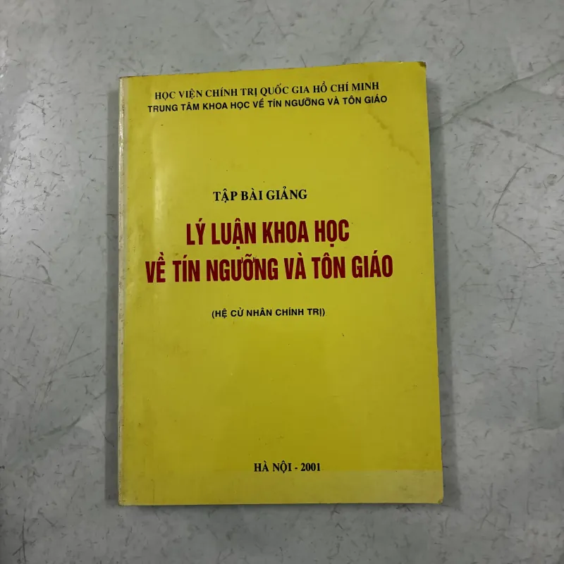 Bài giảng lý luận khoa học về tín ngưỡng tôn giáo 1010117