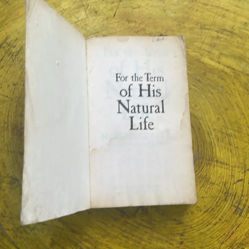 FOR THE TERM OF HIS NATURAL LIFE- MARCUS CLARKE 704266