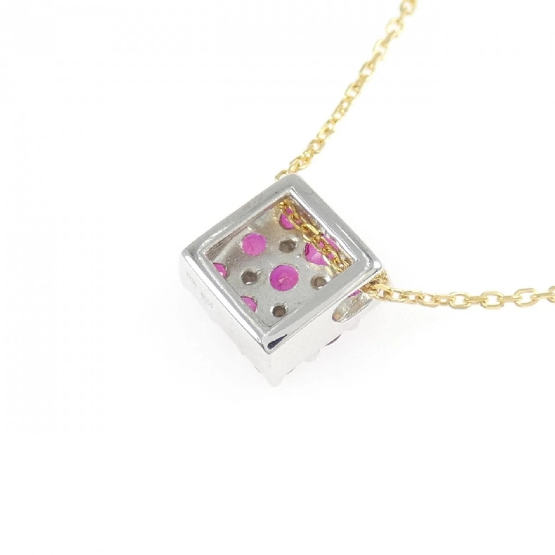 K18WG/K18YG Dây chuyền Ruby - Hàng hiệu Chính hãng 845789