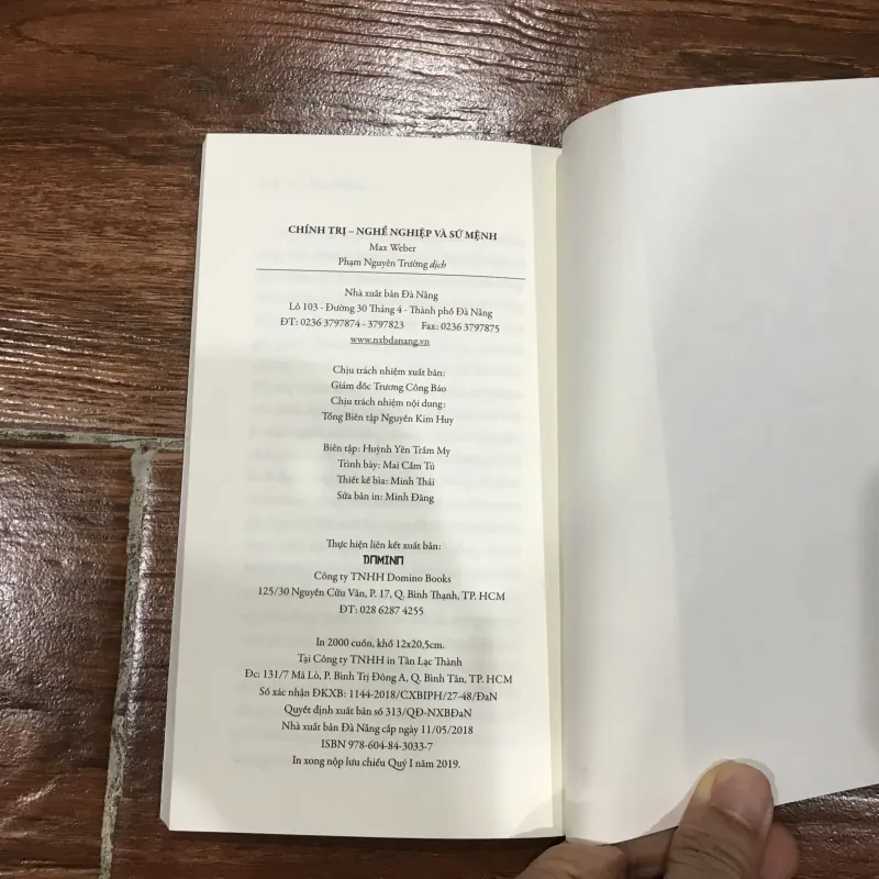 Chính trị - nghề nghiệp và sứ mệnh - Max Weber (6) 973498