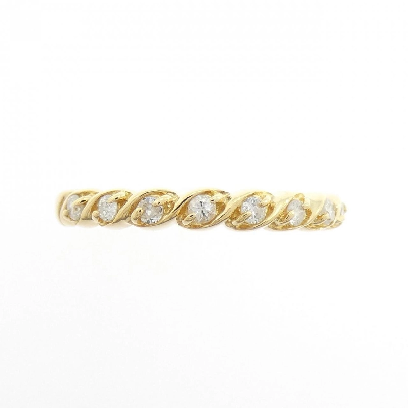 Nhẫn kim cương K18YG 0.13CT 666723