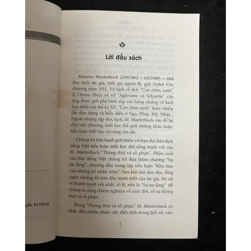 Thông thái và số phận-Maurice Maeterlinc 1030616