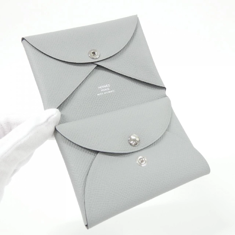 【Sản phẩm chưa sử dụng】Ví tiền Hermes Calvi Duo 083035CK 619769